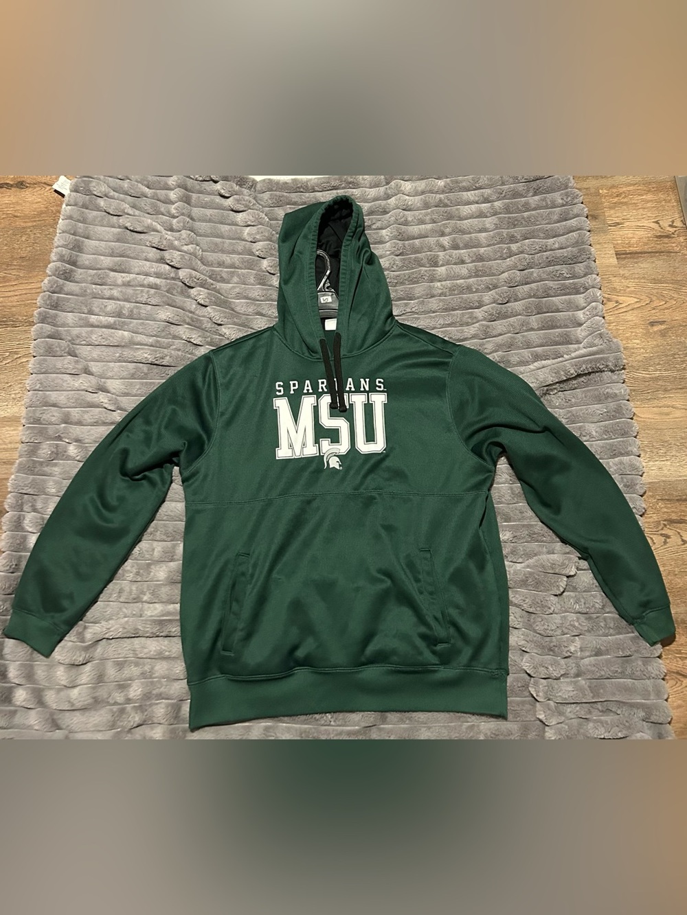 Captivating Apparel Michigan State Spartans MSU Green Field Day Hoodie